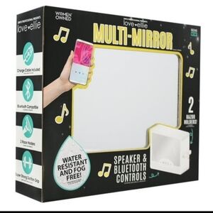 Love+Ellie Multi-Mirror with Bluetooth Speaker - White